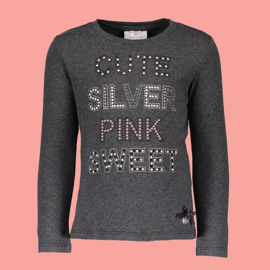 Kindermode Le Chic Winter 2018/19 Le Chic Shirt Cute Silver Pink anthrazit #5412
